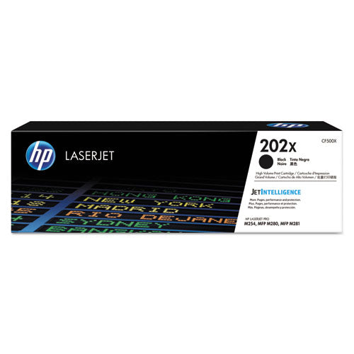 HP - HP 202X, (CF500X) High-Yield Black Original LaserJet Toner Cartridge
