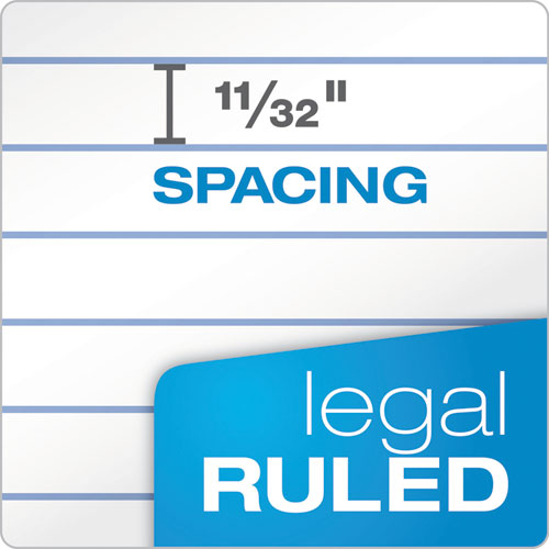 TOPS - The Legal Pad" Ruled Perforated Pads, Wide/Legal Rule, (50) White 8.5 x 11.75 Sheets, Dozen