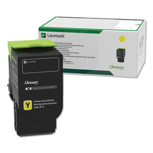 Lexmark - C231HY0 Return Program High-Yield Toner, 2,300 Page-Yield, Yellow