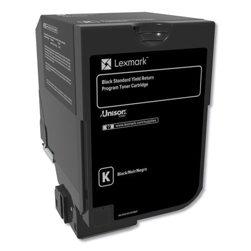 Lexmark - 74C1HK0 Return Program Unison High-Yield Toner, 20,000 Page-Yield, Black