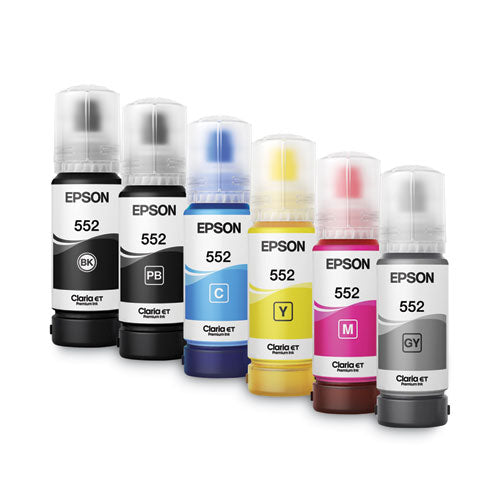 EPSON - T552020S (T552) Claria High-Yield Ink, 70 mL, Black