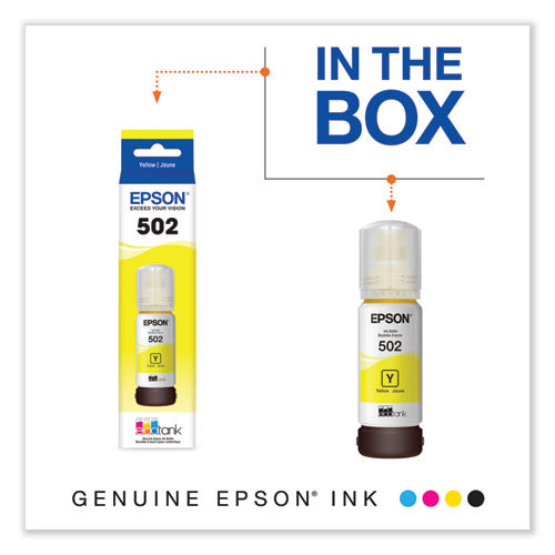 EPSON - T502420-S (502) Ink, 6,000 Page-Yield, Yellow
