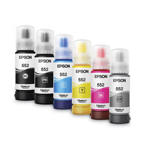 EPSON - T552220S (T552) Claria High-Yield Ink, 70 mL, Cyan