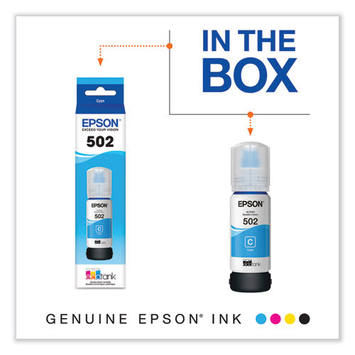 EPSON - T502220-S (502) Ink, 6,000 Page-Yield, Cyan