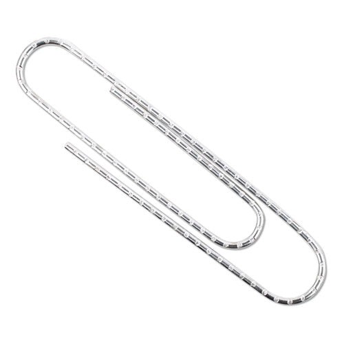 Acco - Premium Heavy-Gauge Wire Paper Clips, Jumbo, Nonskid, Silver, 100 Clips/Box, 10 Boxes/Pack