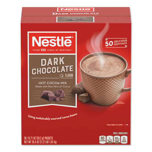 Nestle - Hot Cocoa Mix, Dark Chocolate, 0.71 oz, 50/Box