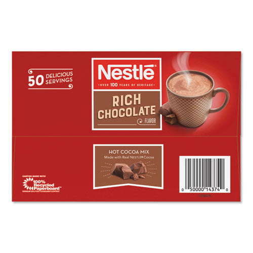 Nestle - Hot Cocoa Mix, Rich Chocolate, .71oz, 50/Box