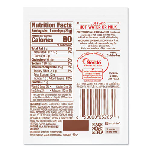 Nestle - Hot Cocoa Mix, Rich Chocolate, .71oz, 50/Box