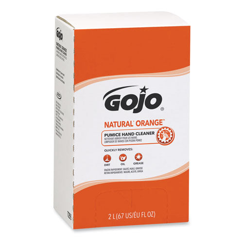 Gojo - NATURAL ORANGE Pumice Hand Cleaner Refill, Citrus Scent, 2,000 mL, 4/Carton