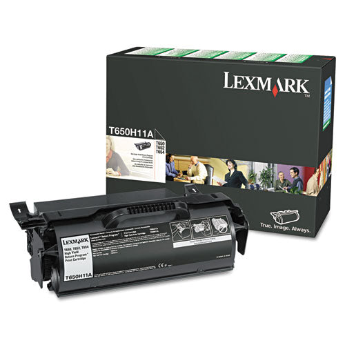 Lexmark - T650H11A Return Program High-Yield Toner, 25,000 Page-Yield, Black
