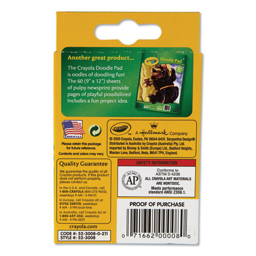 Crayola - Classic Color Crayons, Peggable Retail Pack, Peggable Retail Pack, 8 Colors/Pack