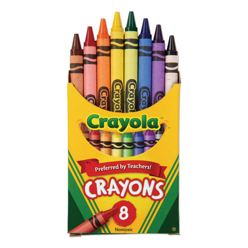 Crayola - Classic Color Crayons, Peggable Retail Pack, Peggable Retail Pack, 8 Colors/Pack