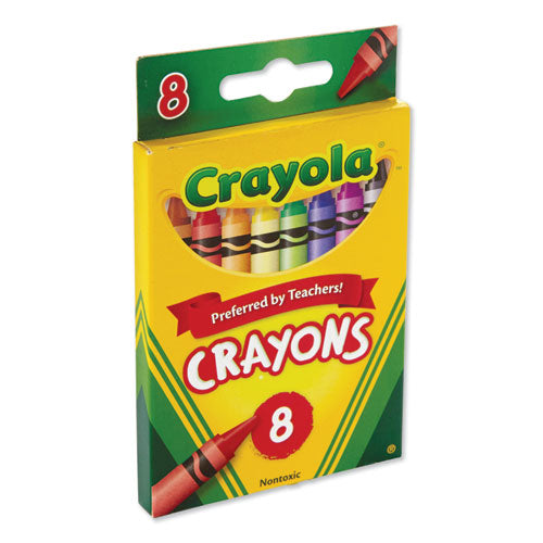 Crayola - Classic Color Crayons, Peggable Retail Pack, Peggable Retail Pack, 8 Colors/Pack