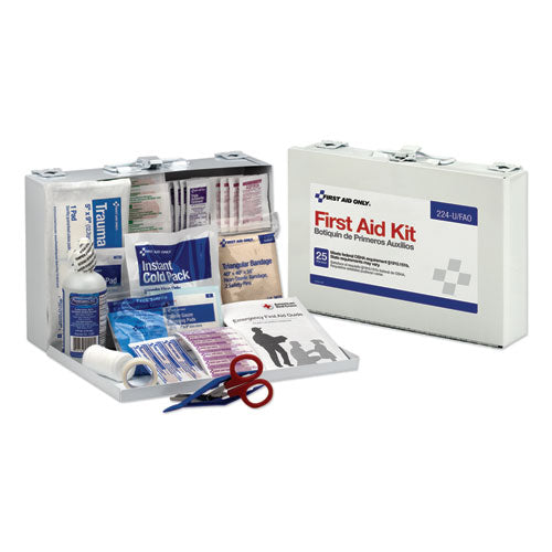 First Aid Only - First Aid Kit for 25 People, 104 Pieces, OSHA Compliant, Metal Case