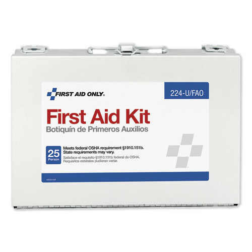 First Aid Only - First Aid Kit for 25 People, 104 Pieces, OSHA Compliant, Metal Case