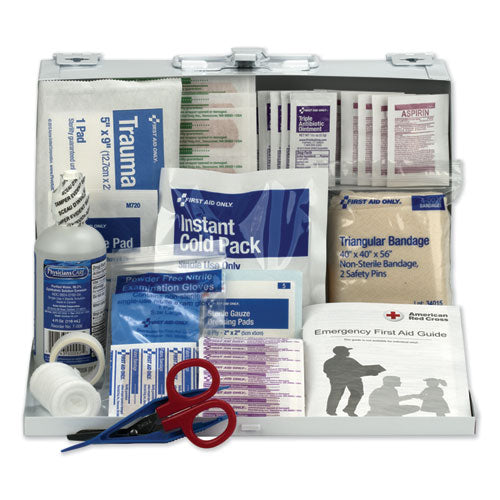 First Aid Only - First Aid Kit for 25 People, 104 Pieces, OSHA Compliant, Metal Case