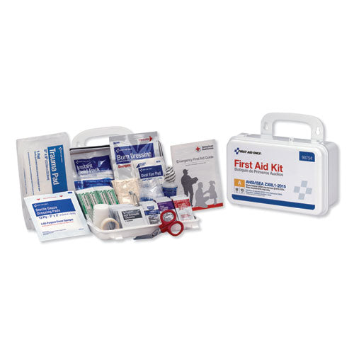First Aid Only - ANSI Class A 10 Person First Aid Kit, 71 Pieces, Plastic Case