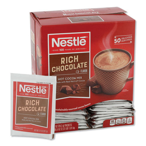 Nestle - Hot Cocoa Mix, Rich Chocolate, .71oz, 50/Box