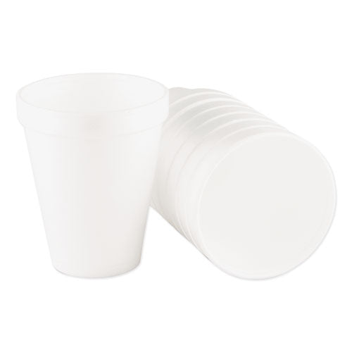 Dart - Foam Drink Cups, 10 oz, White, 25/Bag, 40 Bags/Carton