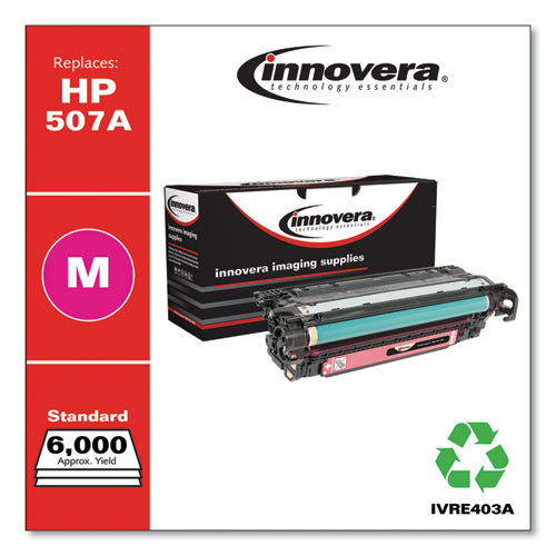 innovera - Remanufactured Magenta Toner, Replacement for 507A (CE403A), 6,000 Page-Yield