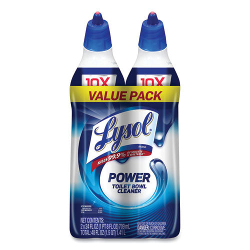 Lysol - Disinfectant Toilet Bowl Cleaner, Atlantic Fresh, 24 oz Bottle, 2/Pack