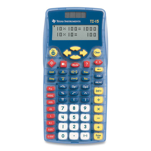 Texas Instruments - TI-15 Explorer Elementary Calculator, 11-Digit LCD
