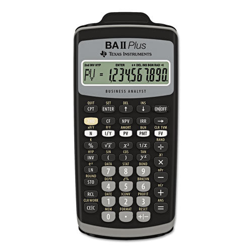 Texas Instruments - BAIIPlus Financial Calculator, 10-Digit LCD