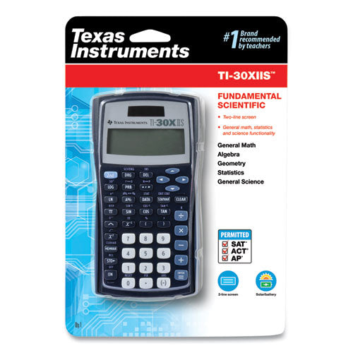 Texas Instruments - TI-30X IIS Scientific Calculator, 10-Digit LCD, Black