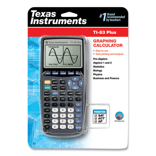 Texas Instruments - TI-83Plus Programmable Graphing Calculator, 10-Digit LCD
