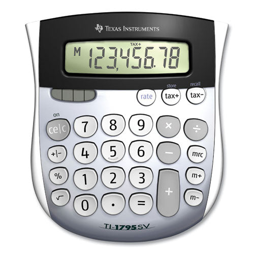 Texas Instruments - TI-1795SV Minidesk Calculator, 8-Digit LCD