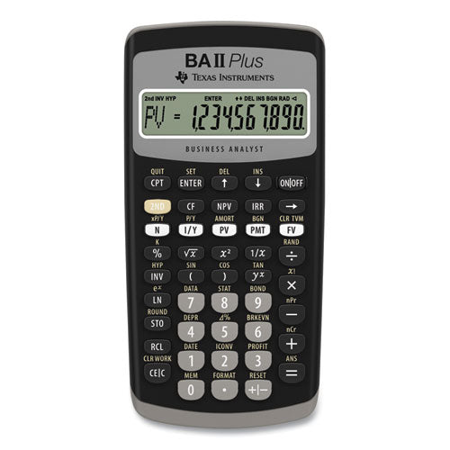 Texas Instruments - BAIIPlus Financial Calculator, 10-Digit LCD