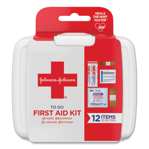 First Aid Only - Mini First Aid To Go Kit, 12 Pieces, Plastic Case