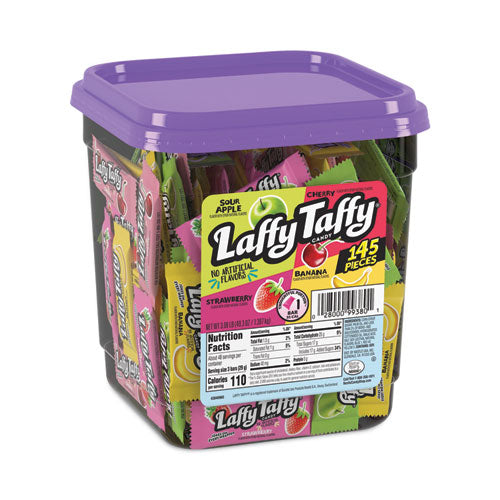 Nestle - Laffy Taffy, Assorted Flavors, 3.08 lb Tub, 145 Wrapped Pieces/Tub