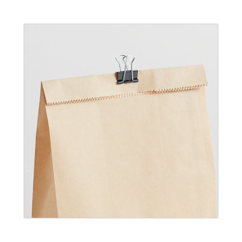 Universal - Binder Clips, Small, Black/Silver, 12/Box