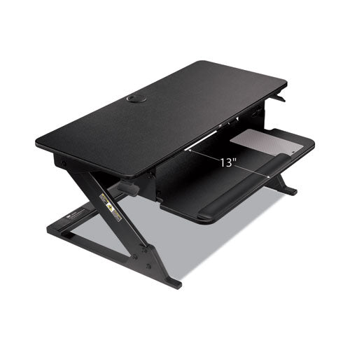 3M - Precision Standing Desk, 35.4" x 22.2" x 6.2" to 20", Black