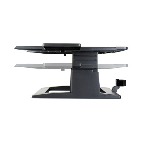 3M - Adjustable Notebook Riser, 13" x 13" x 4" to 6", Black, Supports 20 lbs