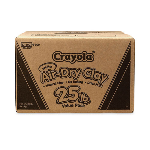 Crayola - Air-Dry Clay, White, 25 lbs