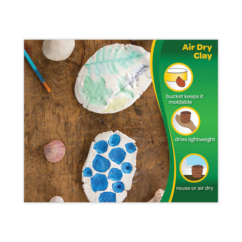Crayola - Air-Dry Clay, White, 25 lbs