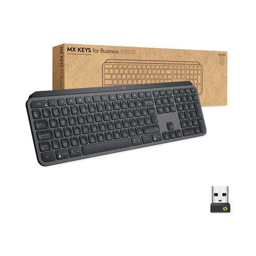 Logitech - MX Keys for Business Wireless Keyboard, Graphite