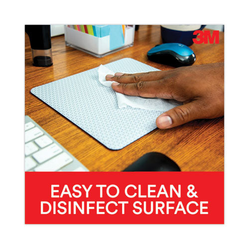 3M - Precise Mouse Pad with Nonskid Back, 9 x 8, Bitmap Design