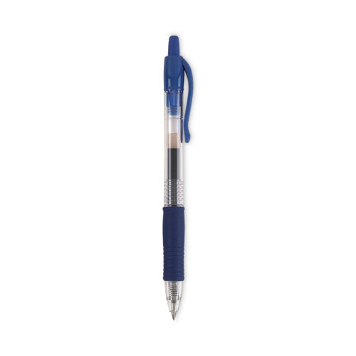 Pilot - G2 Premium Gel Pen, Retractable, Bold 1 mm, Blue Ink, Smoke/Blue Barrel, Dozen