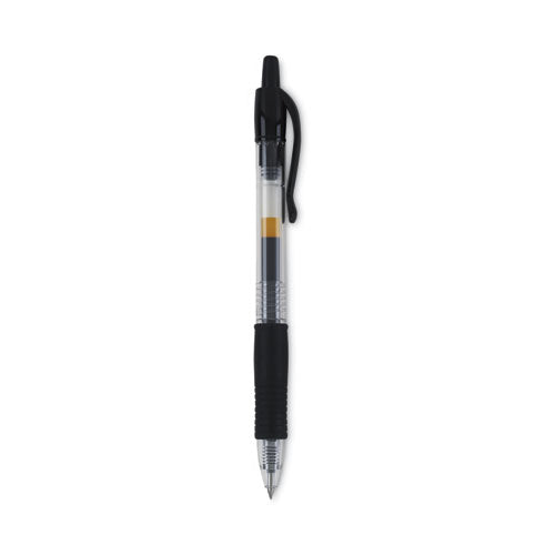 Pilot - G2 Premium Gel Pen, Retractable, Bold 1 mm, Black Ink, Smoke/Black Barrel, Dozen