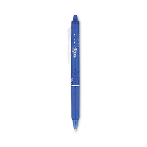 Pilot - FriXion Clicker Erasable Gel Pen, Retractable, Fine 0.7 mm, Blue Ink, Blue Barrel