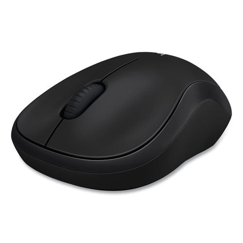 Logitech - M185 Wireless Mouse, 2.4 GHz Frequency/30 ft Wireless Range, Left/Right Hand Use, Black