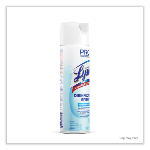 Lysol - Disinfectant Spray, Crisp Linen, 19 oz Aerosol Spray, 12/Carton