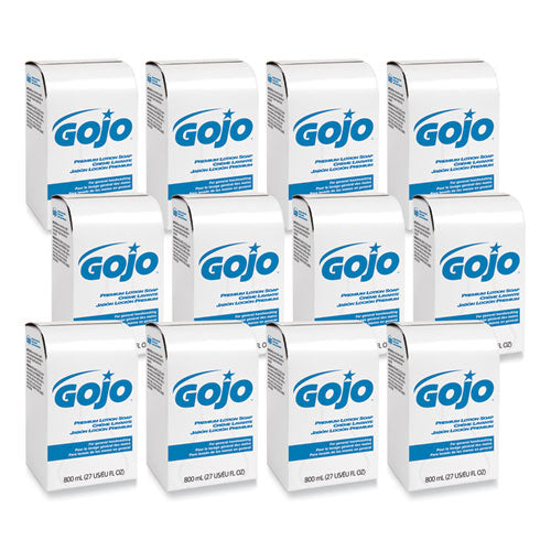 Gojo - Premium Lotion Soap Refill, Waterfall Scent, 800 mL, 12/Carton