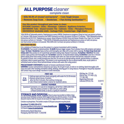 Lysol - Ready-to-Use All-Purpose Cleaner, Lemon Breeze, 32 oz Spray Bottle
