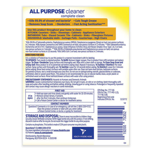 Lysol - Ready-to-Use All-Purpose Cleaner, Lemon Breeze, 32 oz Spray Bottle