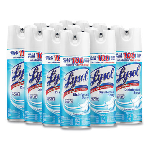 Lysol - Disinfectant Spray, Crisp Linen Scent, 12.5 oz Aerosol Spray