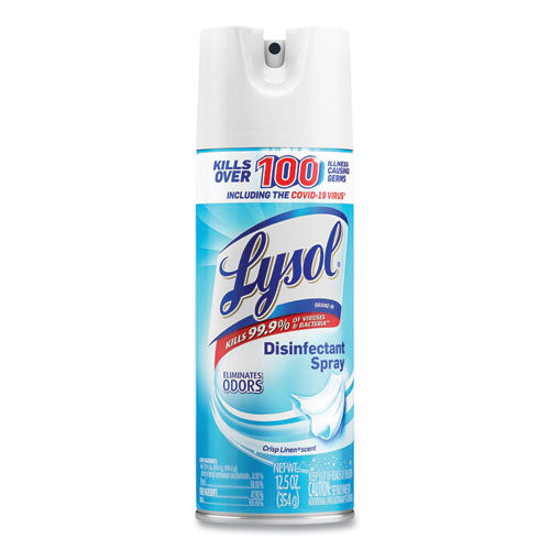 Lysol - Disinfectant Spray, Crisp Linen Scent, 12.5 oz Aerosol Spray